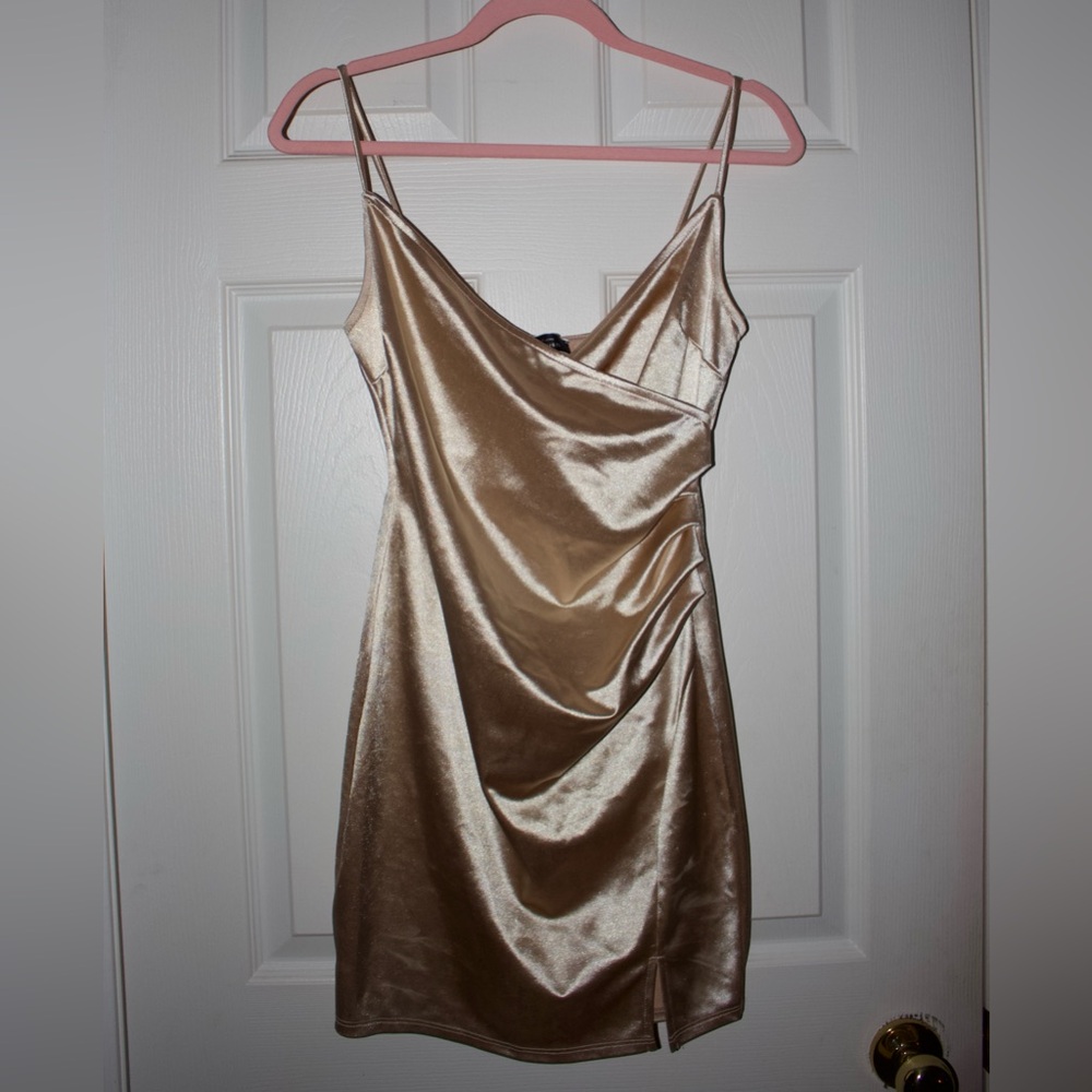 Gold Mini Dress